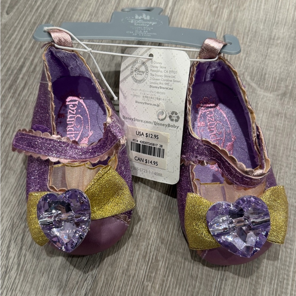 Disney Purple and Gold Rapunzel Shoes